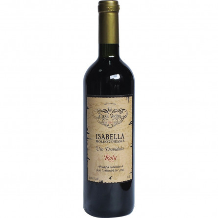 Вино Casa Veche Isabella Moldoveneasca красное полусладкое 9-11% 0,75л slide 1