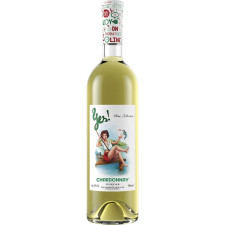 Вино Yes! Alianta-Vin Chardonnay біле сухе 12,5% 0,75л mini slide 1