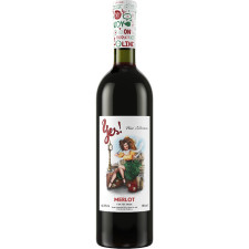Вино Yes! Alianta-Vin Merlot червоне сухе 13,5% 0,75л mini slide 1