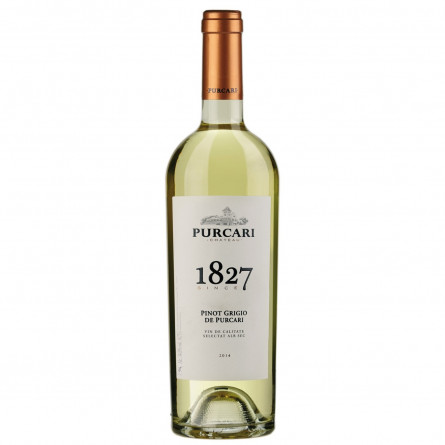 Вино Purcari Піно Гріджіо витримане біле сухе 13,5% 0,75л slide 1