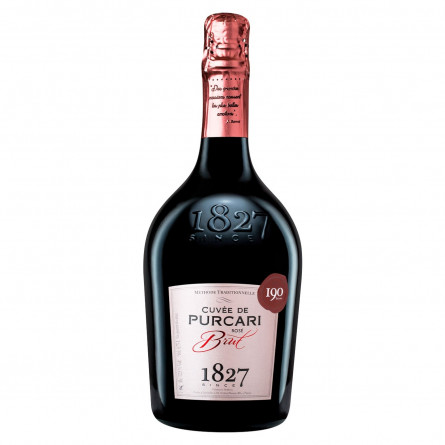 Вино ігристе Cuvee de Purcari Brut Rose рожеве 12,5% 0.75л