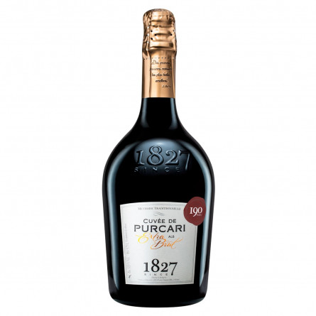 Вино ігристе Cuvee de Purcari Extra Brut 12,5% 0.75л