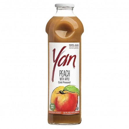 Сок Yan персиковый с яблочным без сахара 0,93л