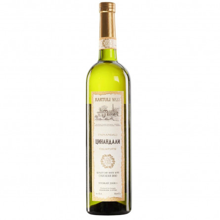 Вино Kartuli Vazi Цинандалі біле сухе 12% 0.75л