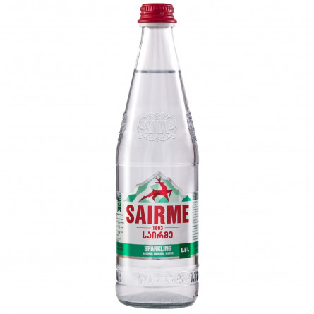 Вода Саірме газована скляна пляшка 0,5л