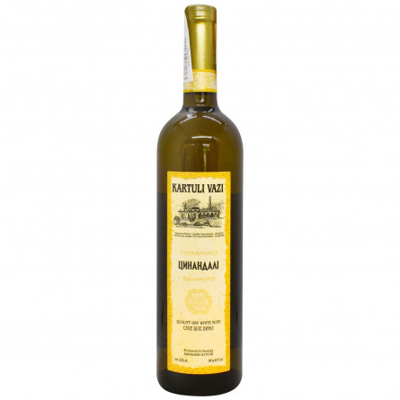 Вино Kartuli Vazi Цинандалі біле сухе 12% 0,75л