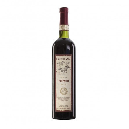 Вино Kartuli Vazi Мерани красное полусухое 11% 0,75л slide 1
