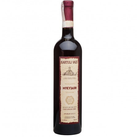 Вино Kartuli Vazi Мукузани красное сухое 12% 0,75л
