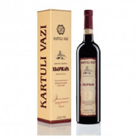 Вино Kartuli Vazi Хванчкара червоне напівсолодке 10,5% 750мл