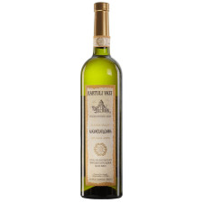 Вино белое Картули Вази Алазанская Долина натуральное виноградное высококачественное полусладкое 10.5% 750мл mini slide 1