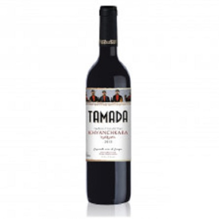 Вино Тамада Хванчкара красное полусладкое 11,5% 0,75л slide 1