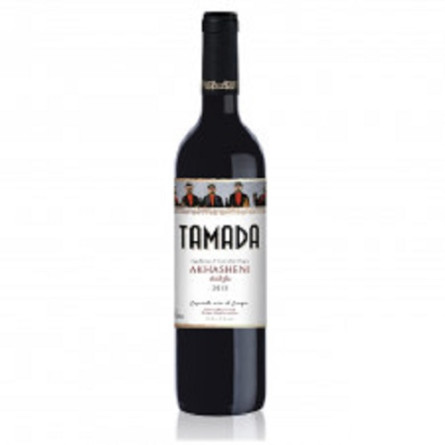 Вино Tamada Akhasheni красное полусладкое 11,5% 0,75л slide 1