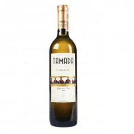 Вино Тамада Мцване белое сухое 13,5% 0,75л