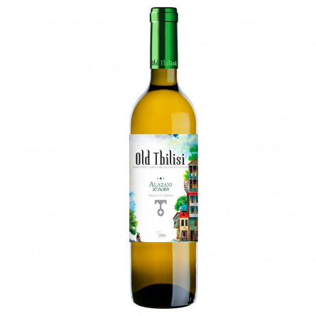 Вино Старый Тбилиси Алазани белое полусладкое 0,75л slide 1
