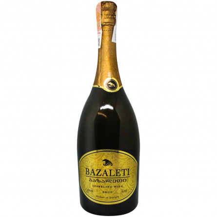Вино игристое Bazaleti белое брют 12% 0,75л