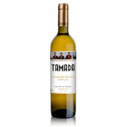 Вино Tamada Алазанская долина белое полусладкое 12% 0,75л slide 1