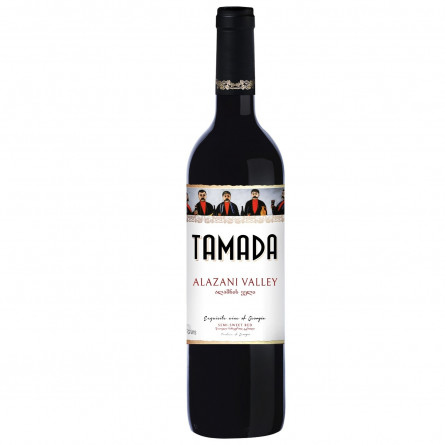 Вино Tamada Алазанська долина червоне напівсолодке 12% 0,75л