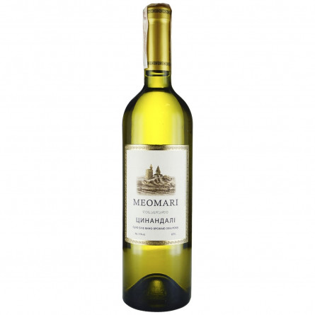 Вино Meomari Цинандали белое сухое 13% 0,75л slide 1