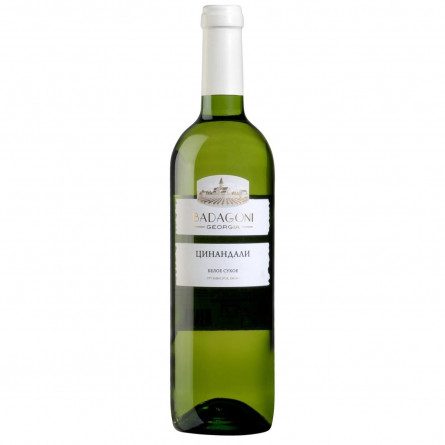Вино Badagoni Цинандали белое сухое 13% 0,75л slide 1