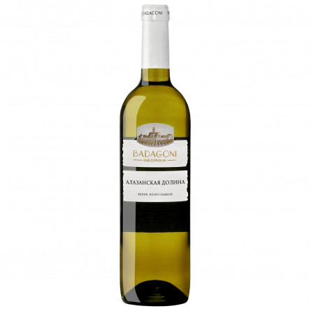 Вино Badagoni Алазанская долина белое полусладкое 10% 0,75л
