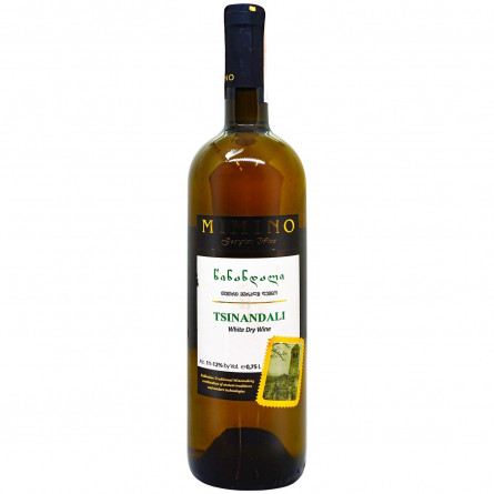 Вино Mimino Цинандали белое сухое 12% 0,75л