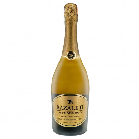 Вино игристое Bazaleti белое полусладкое 11,5% 0,75л