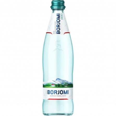 Вода мінеральна Borjomi сильногазована скляна пляшка 0,5л