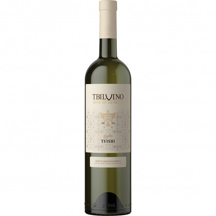 Вино Tbilvino Tvishi біле напівсолодке 10,5% 0,75л