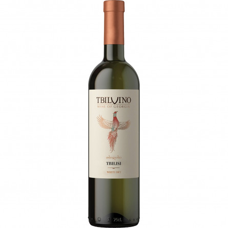 Вино Tbilvino Tbilisi белое сухое 12,5% 0,75л slide 1
