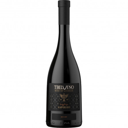 Вино Tbilvino Saperavi красное сухое 12% 0,75л slide 1