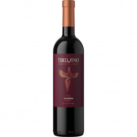 Вино Tbilvino Sachino красное полусухое 11.5% 0,75л slide 1