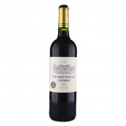 Вино CH Rousseau Medoc червоне  сухе 12,5% 0,75л