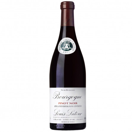 Вино Louis Latour Pinot Noir Bourgogne красное сухое 13% 0,75л slide 1