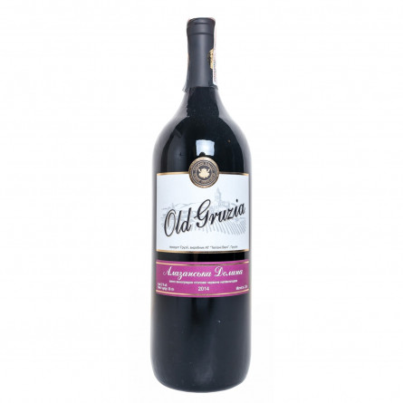 Вино Old Gruzia Алазанская долина красное полусладкое 12% 1.5л slide 1