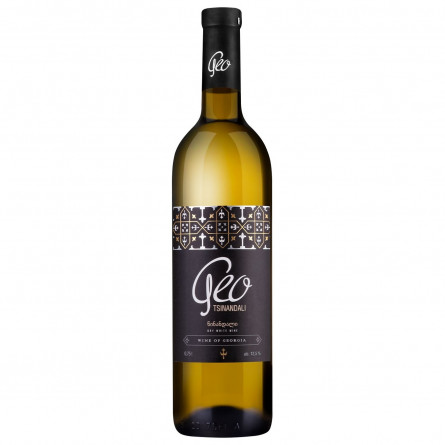 Вино Geo Tsinandali белое сухое 12,5% 0,75л