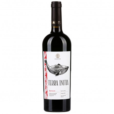 Вино Terra Initia Saperavi червоне сухе 13,5% 0,75л slide 1