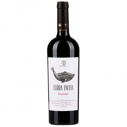 Вино Terra Initia Banovani красное полусладкое 14,5% 0,75л