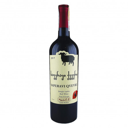 Вино Koncho & Co Qvevri Saperavi червоне сухе 13,5% 0,75л