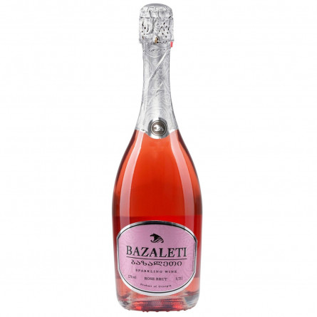 Вино игристое Bazaleti Rose Brut 12% 0.75л