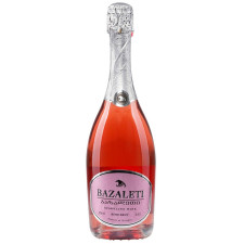 Вино игристое Bazaleti Rose Brut 12% 0.75л mini slide 1