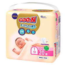 Підгузники Goo.N Premium Soft 1 0-5кг 20шт mini slide 1