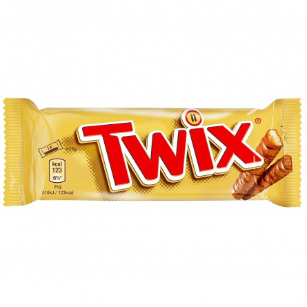 Печиво Twix пісочне з карамеллю вкрите молочним шоколадом 50г slide 1