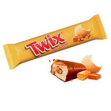 Морозиво Twix з карамеллю та шматочками печива 40г mini slide 1