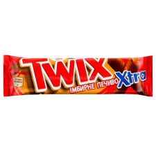 Батончик Twix Xtra з імбирним печивом в молочному шоколаді 75г mini slide 1