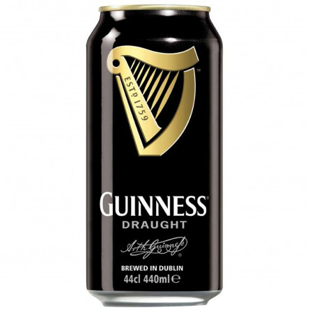 Пиво Guinness Draught темное 4,2% 0,44л