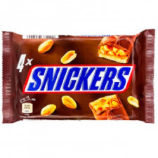 Батончик Snickers зі смаженим арахісом карамеллю і нугою в молочному шоколаді 200г mini slide 1