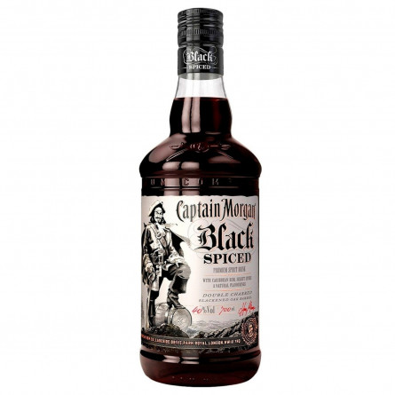 Напій алкогольний Captain Morgan Black Spiced на основі Карибського рому 40% 0,7л
