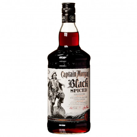 Напій Captain Morgan Black Spiced на основі Карибського рому 40% 1л