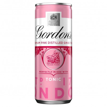 Напиток Gordon`s Pink Gin Tonic 5% 250мл