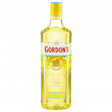 Напиток алкогольный на основе джина Gordon's Sicilian Lemon 37,5% 0,7л